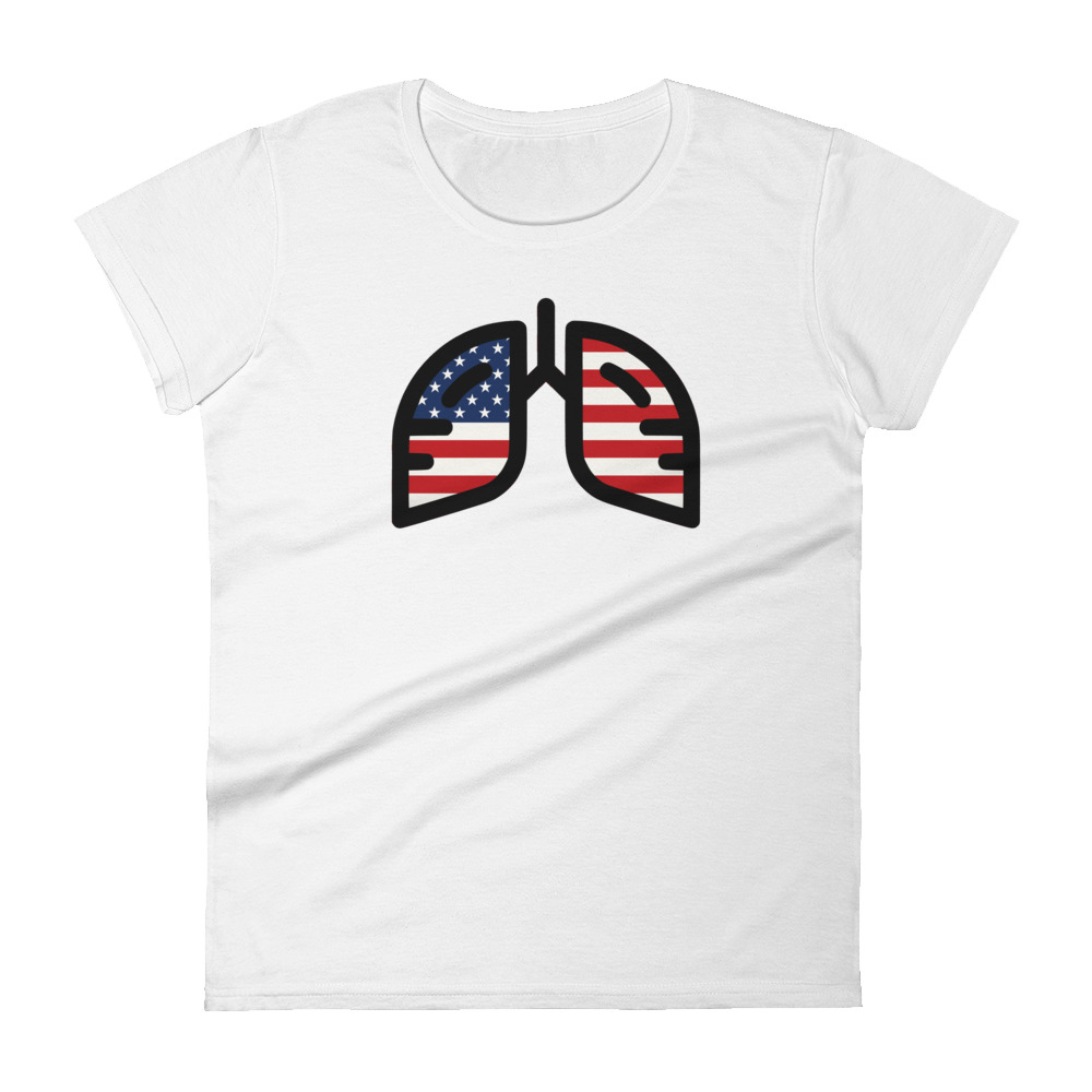 Ladies Breathing USA T-Shirt