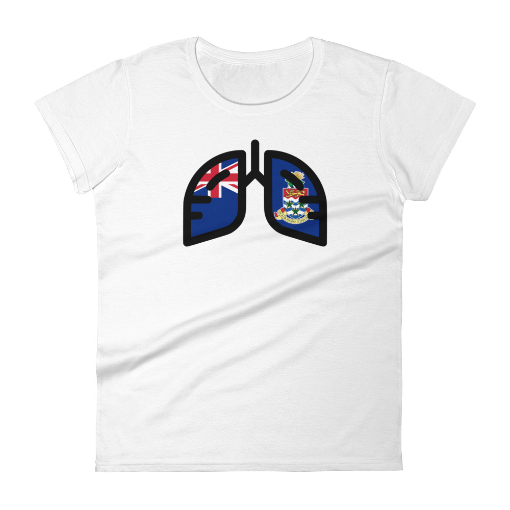 Ladies Breathing Cayman Islands T-Shirt