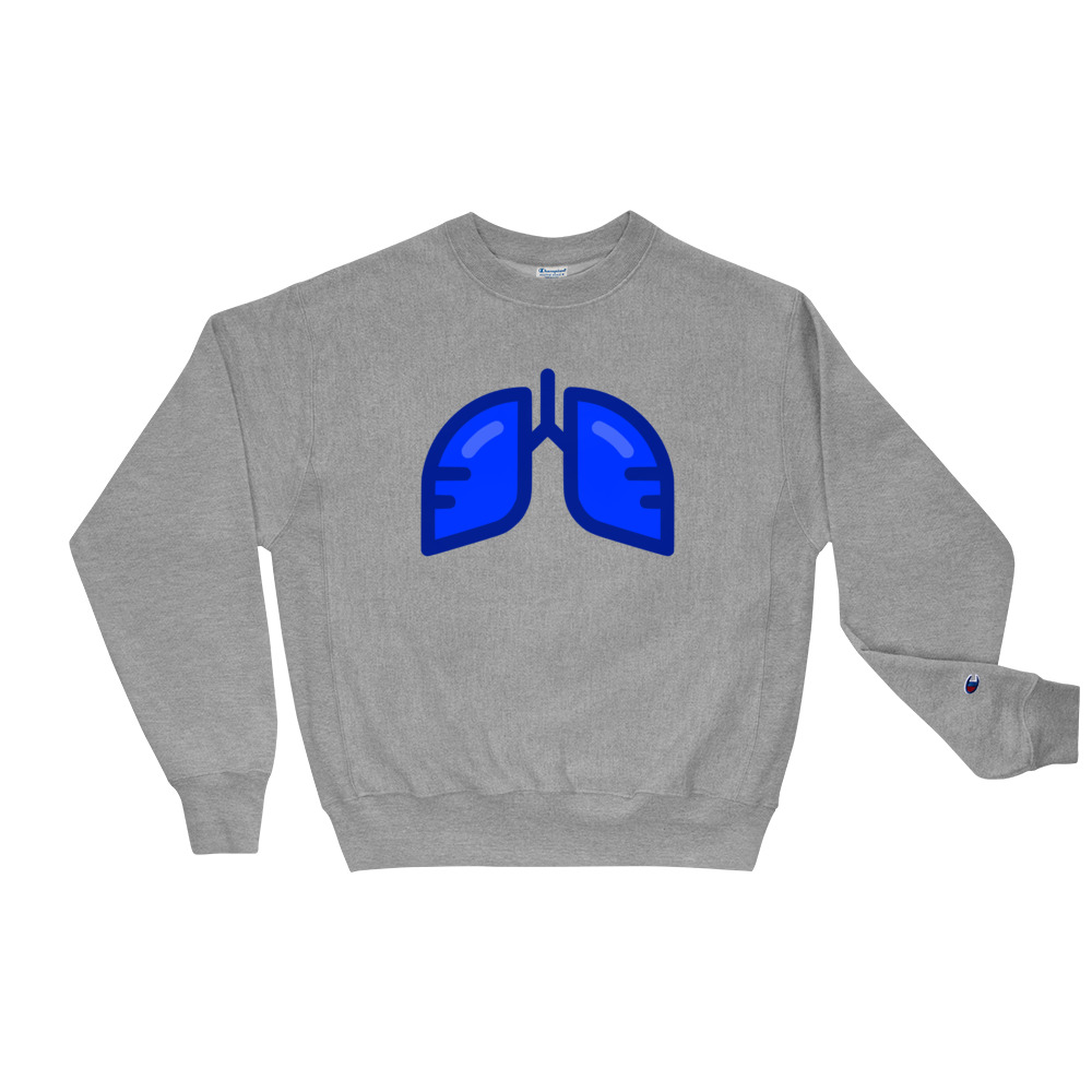 BB Neon Blue Champion Sweatshirt