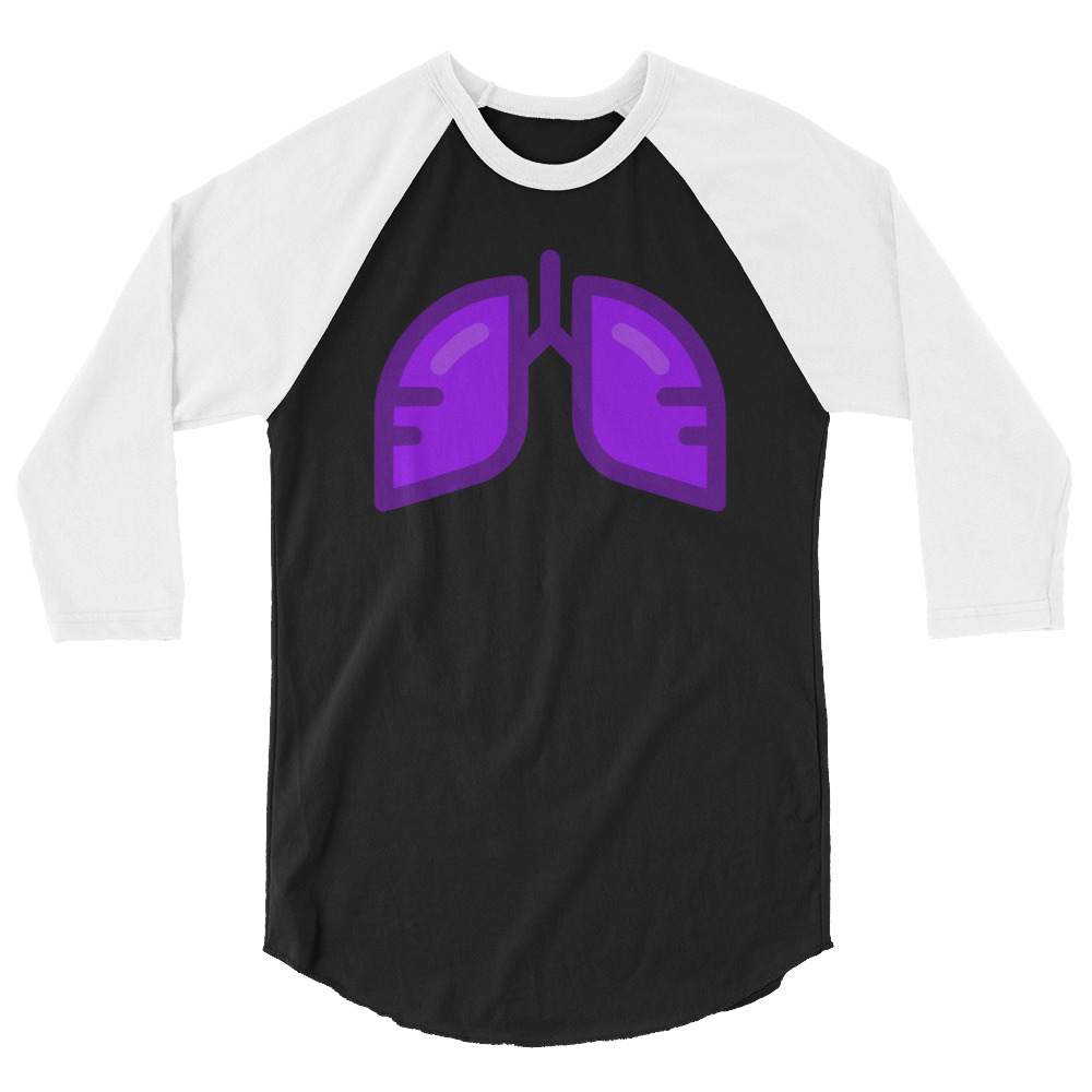 Neon Purple Icon 3/4 Sleeve Shirt