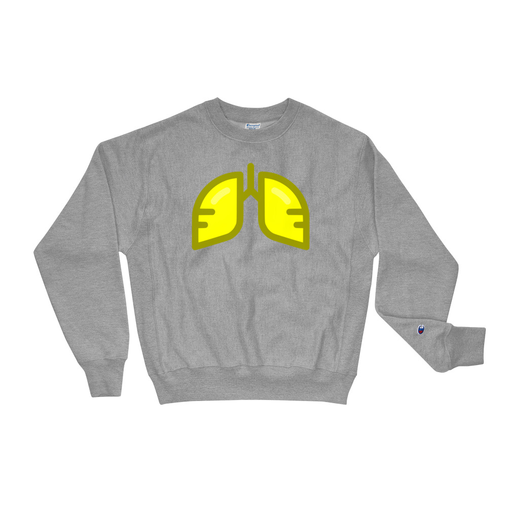 BB Neon Yellow Champion Sweatshirt