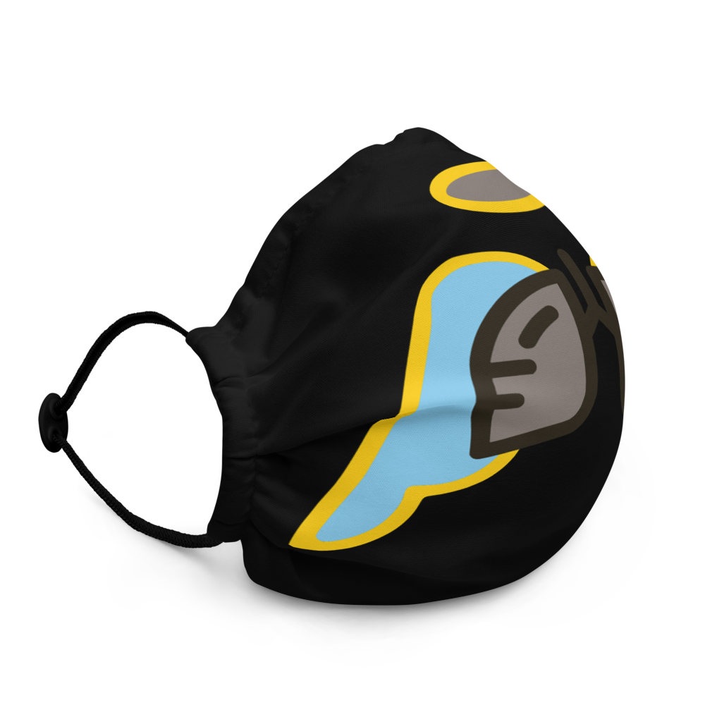 Colorado Wing Icon Premium Black Face Mask
