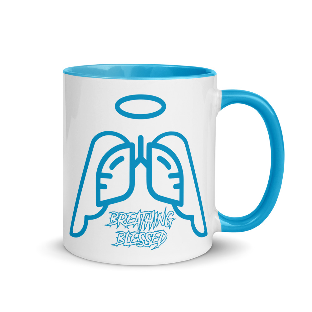 Blue Wing Icon Mug with Color Inside