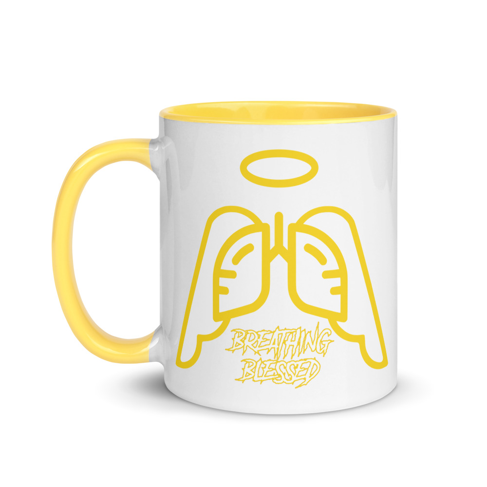 Yellow Wing Icon Mug with Color Inside