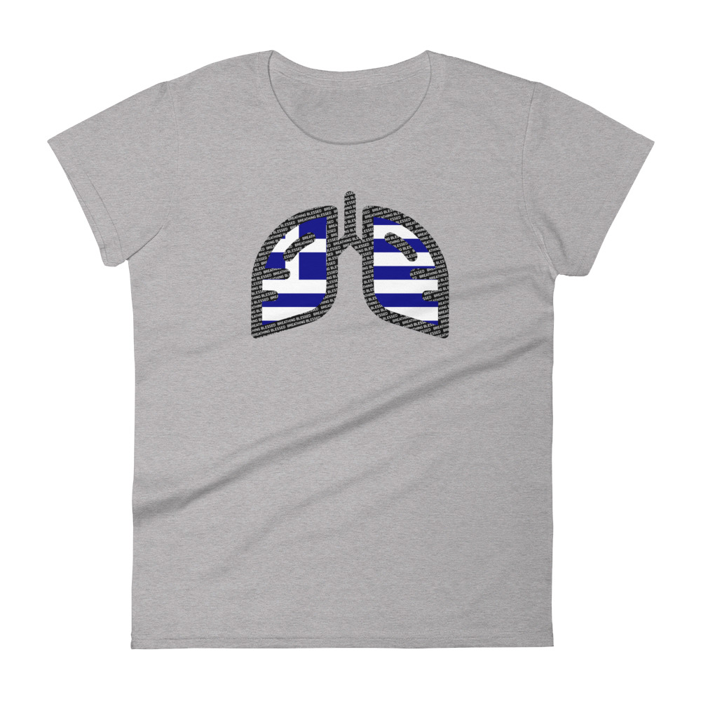 Ladies Breathing Greece-shirt
