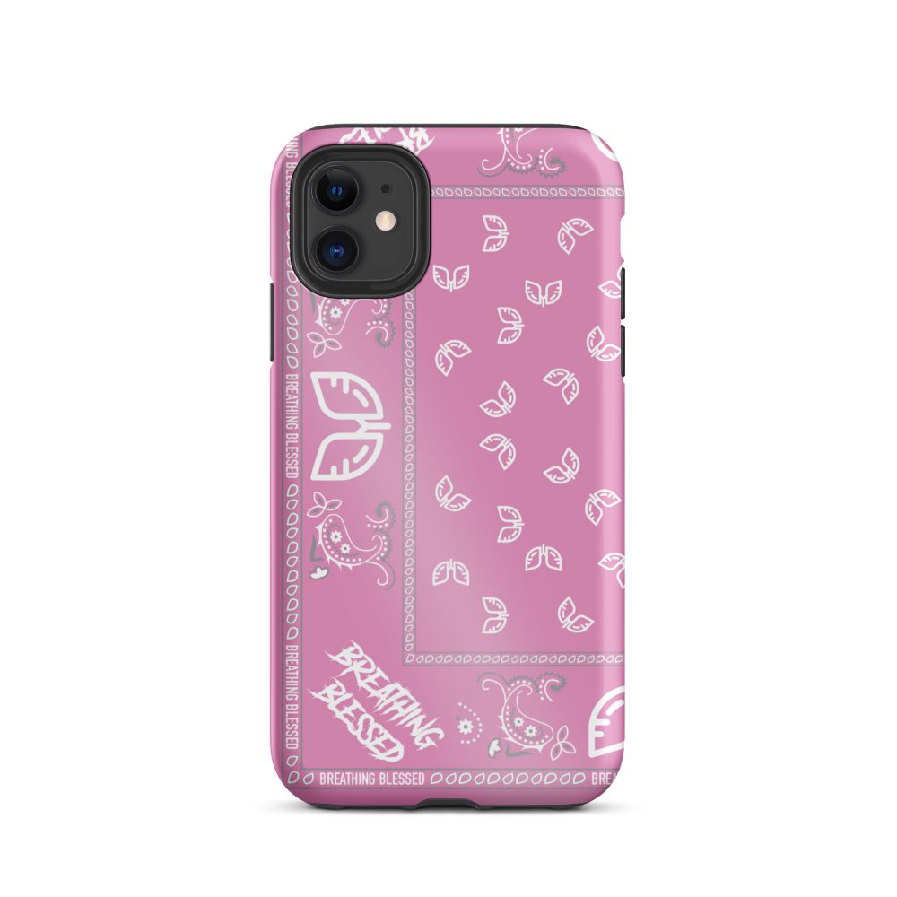 Pink & White Bandana Tough iPhone Case
